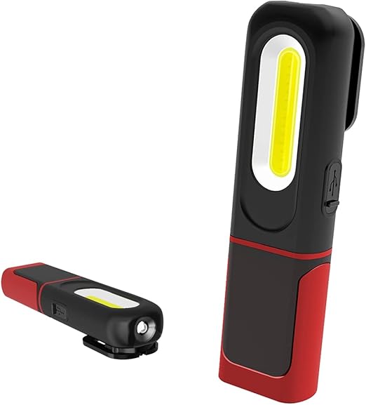 Oplaadbare LED Werklamp – Inspectielamp 2-in-1 met Magnetische Voet & Haak