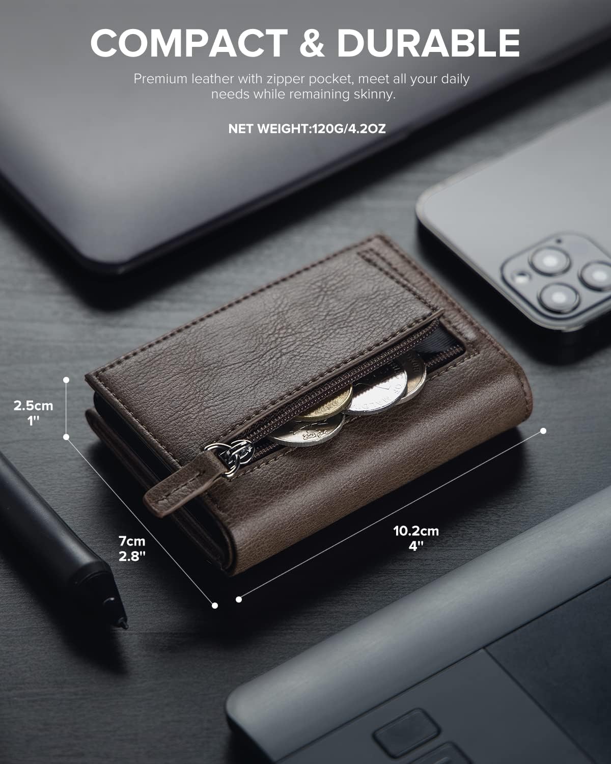 π RFID Wallet β Creditcardhouder met Pop-up Mechanisme & Echt Leer
