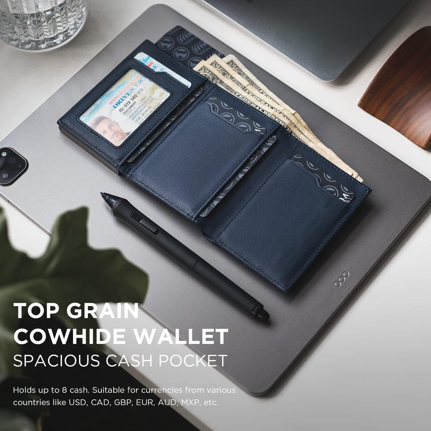 π RFID Wallet β Creditcardhouder met Pop-up Mechanisme & Echt Leer