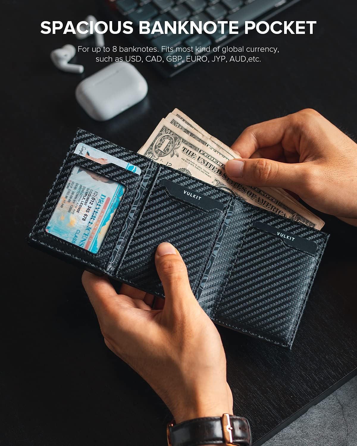 π RFID Wallet β Creditcardhouder met Pop-up Mechanisme & Echt Leer