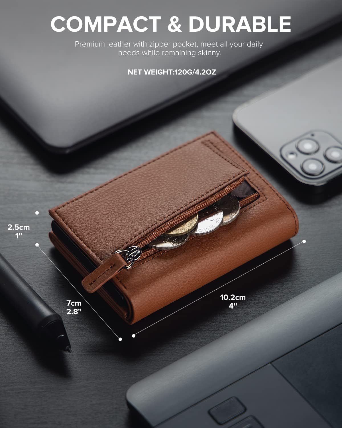 π RFID Wallet β Creditcardhouder met Pop-up Mechanisme & Echt Leer