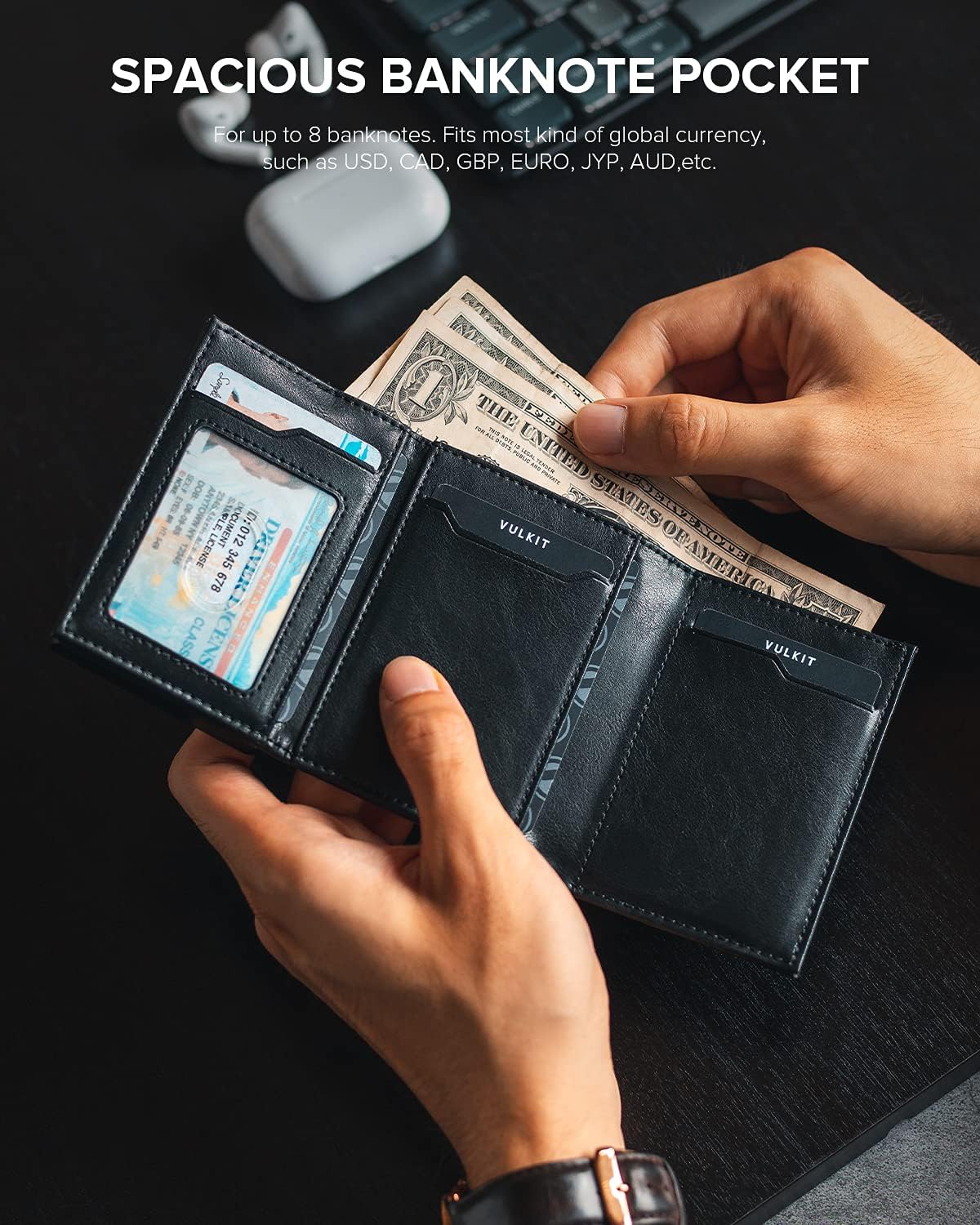π RFID Wallet β Creditcardhouder met Pop-up Mechanisme & Echt Leer