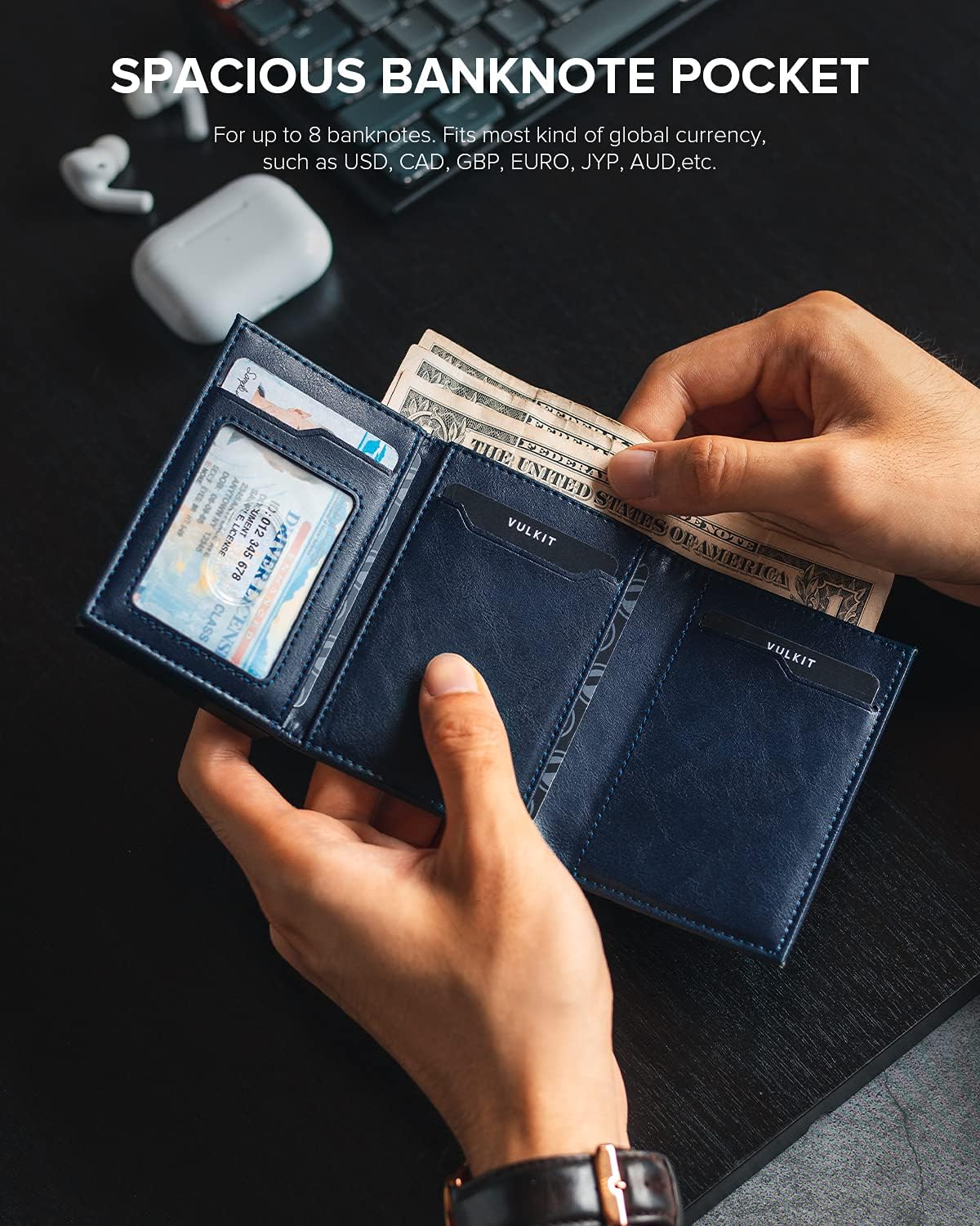 π RFID Wallet β Creditcardhouder met Pop-up Mechanisme & Echt Leer