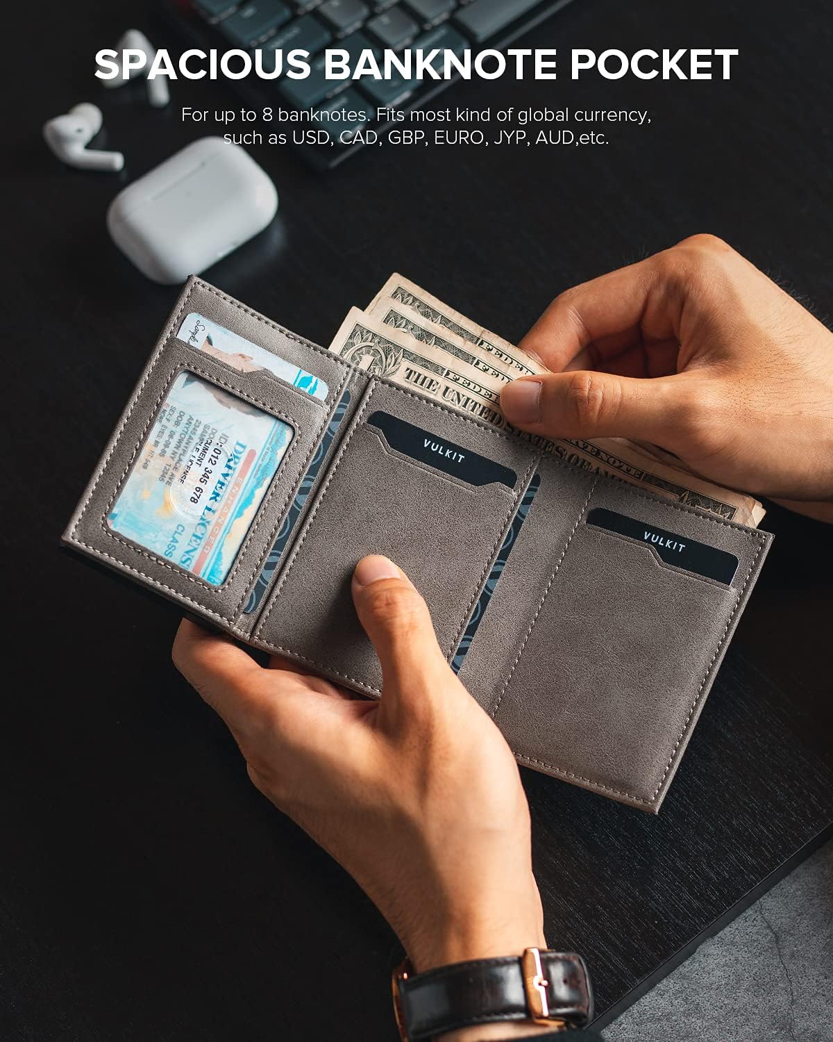 π RFID Wallet β Creditcardhouder met Pop-up Mechanisme & Echt Leer