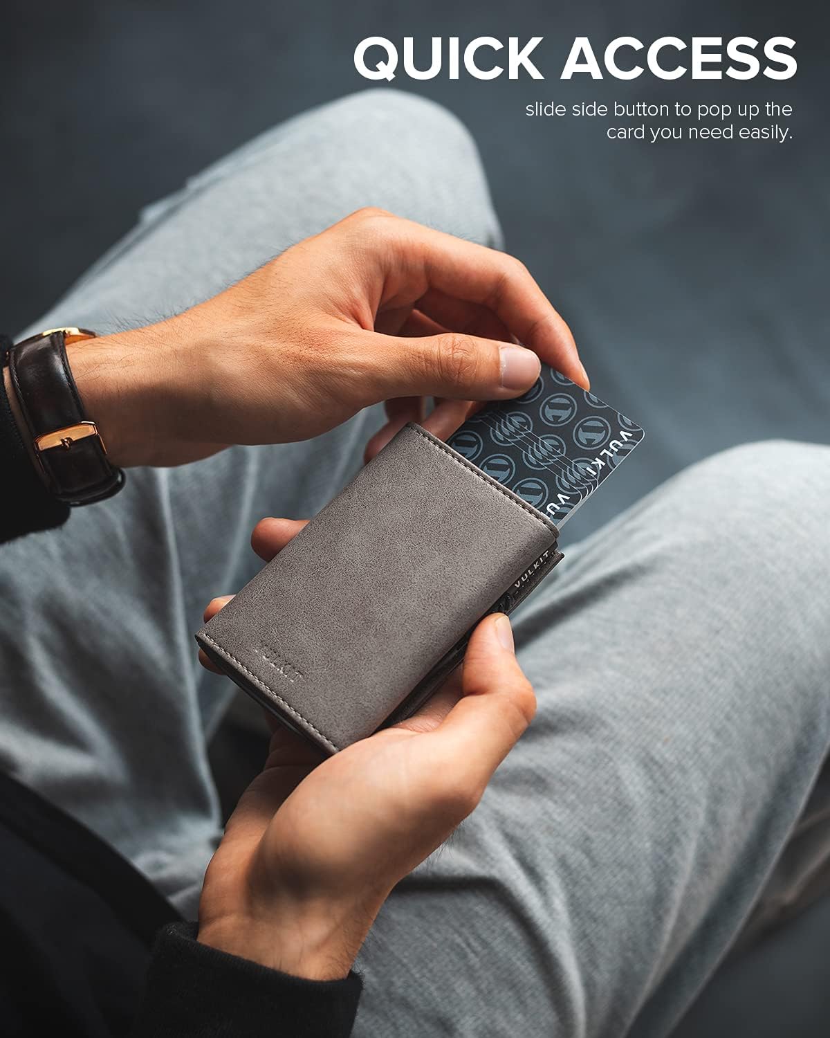 π RFID Wallet β Creditcardhouder met Pop-up Mechanisme & Echt Leer