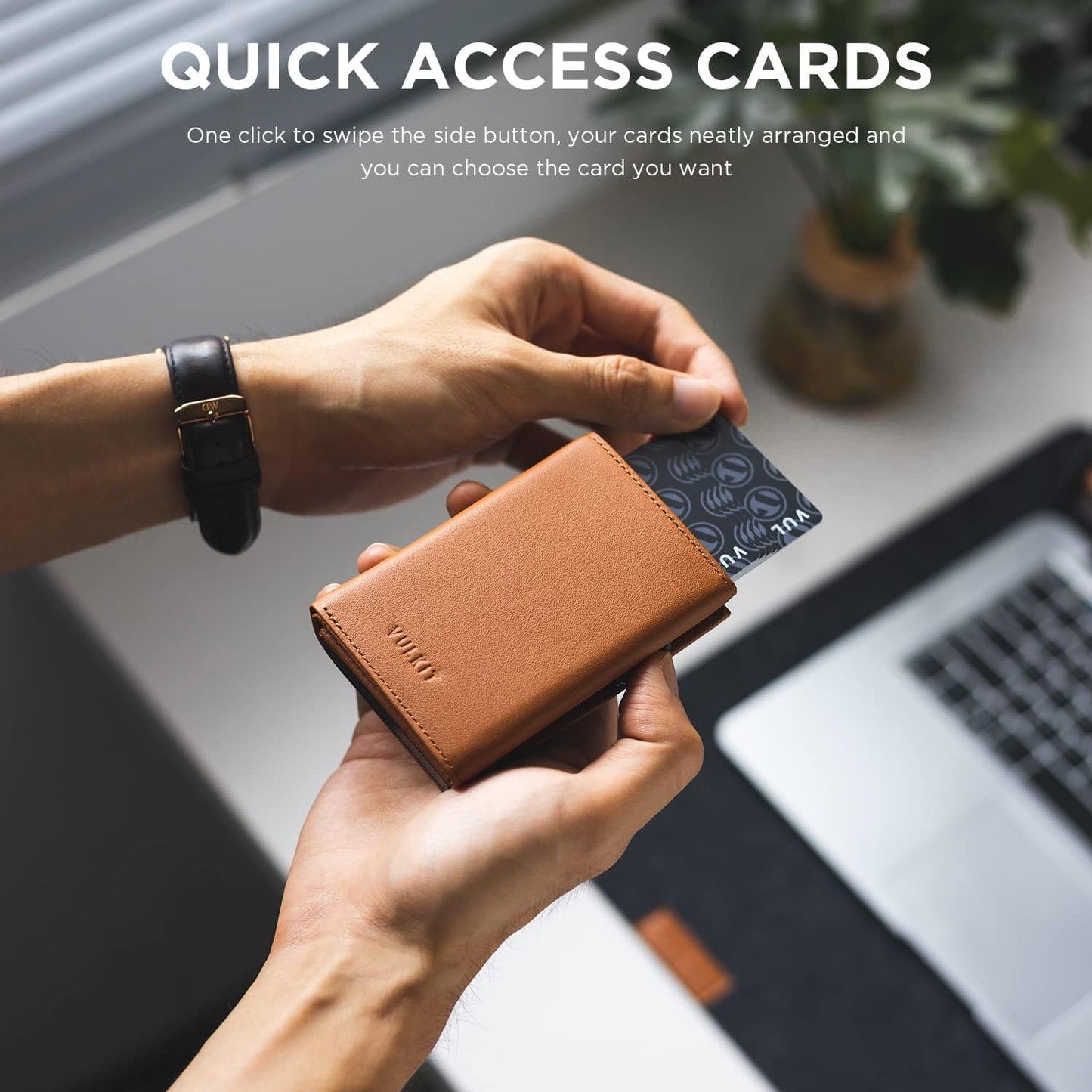 π RFID Wallet β Creditcardhouder met Pop-up Mechanisme & Echt Leer