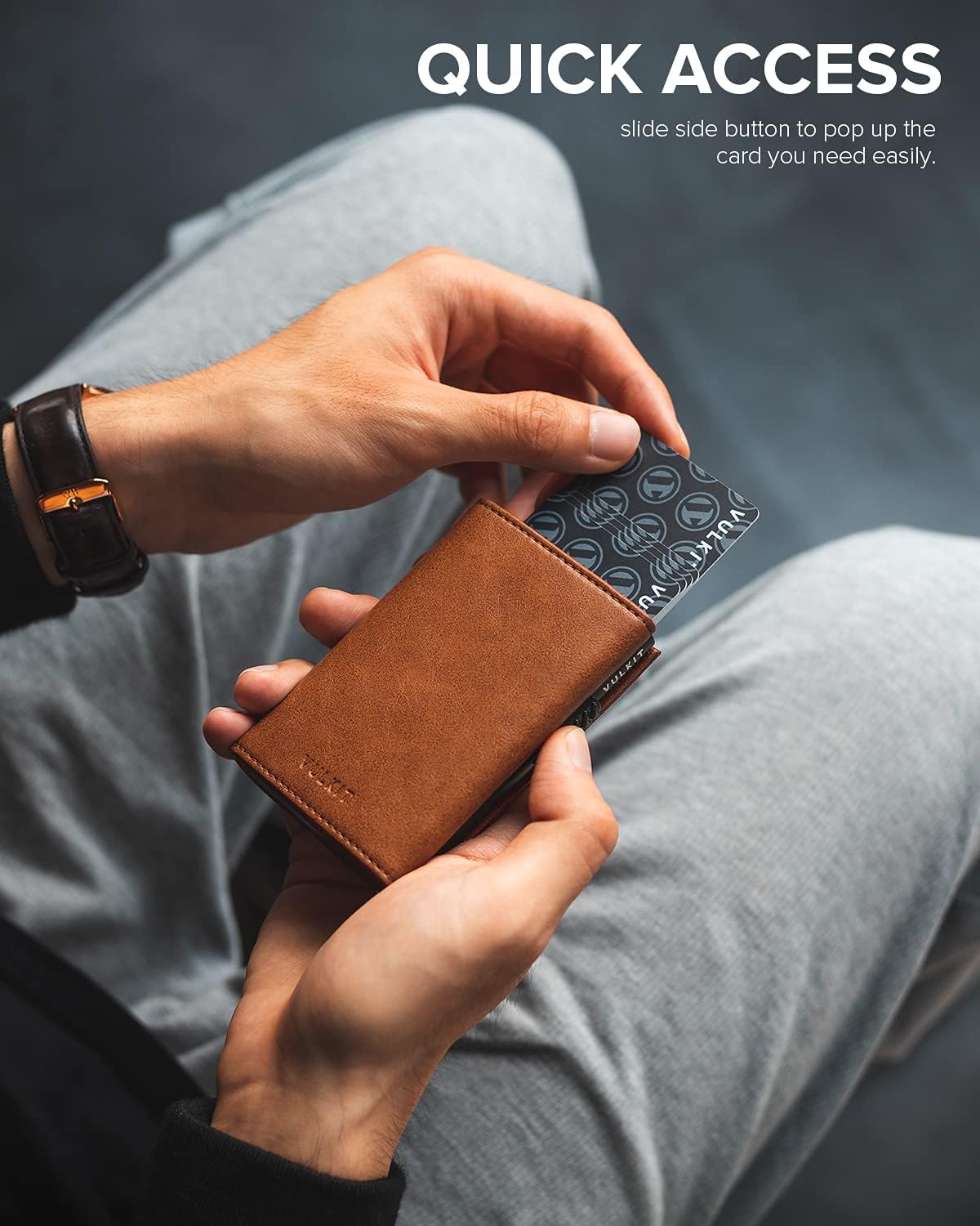 π RFID Wallet β Creditcardhouder met Pop-up Mechanisme & Echt Leer