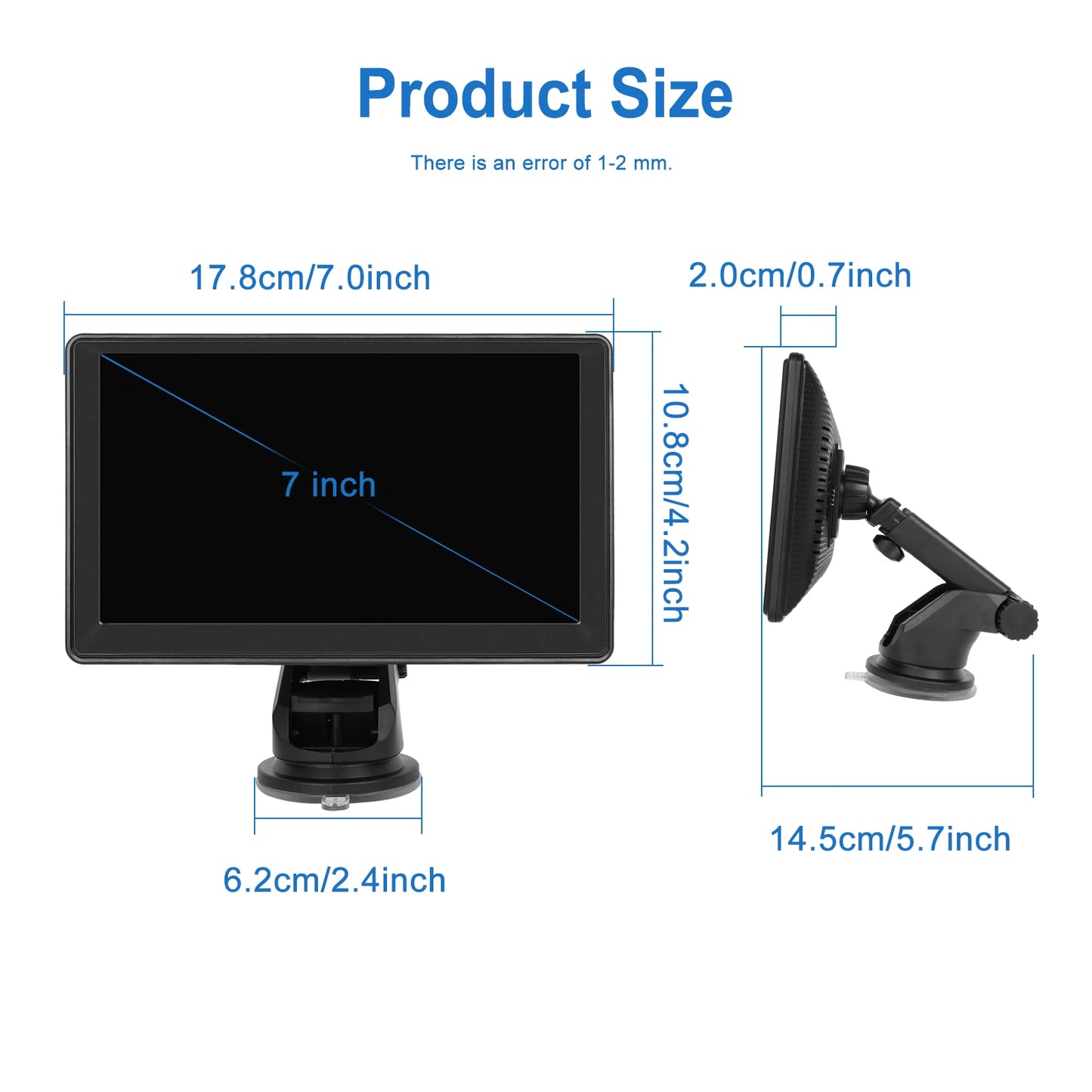 7 inch Car Multimedia Systeem met Camera