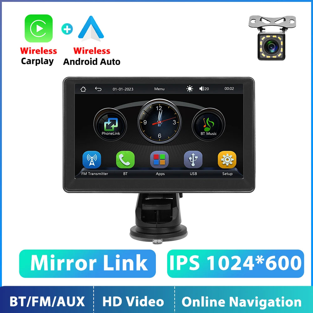 7 inch Car Multimedia Systeem met Camera