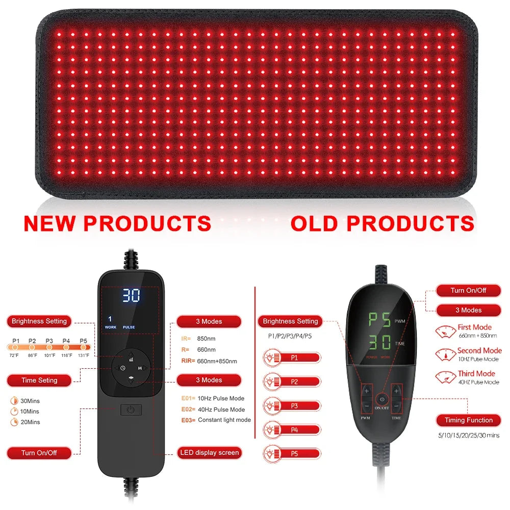 Rood licht therapie kussen Pijnverlichting van de taille, rug en schouderspier
