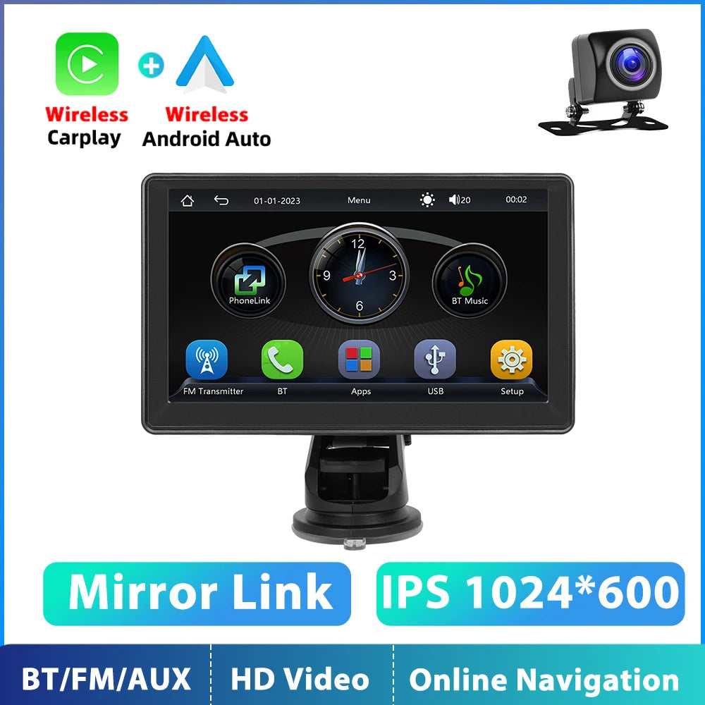 7 inch Car Multimedia Systeem met Camera