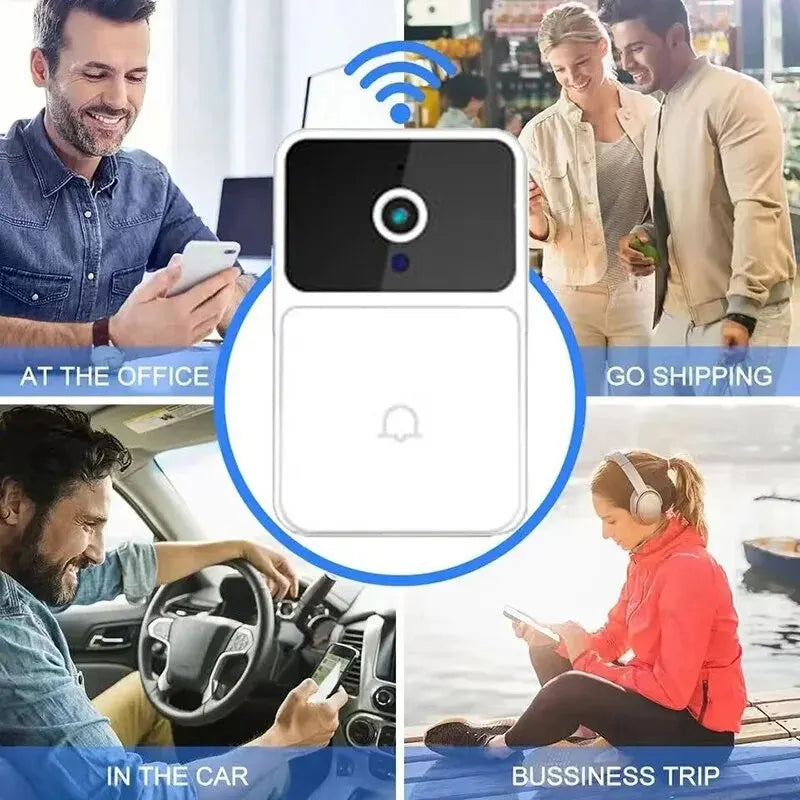 Slimme Videodeurbel – 1080p HD met Oplaadbare Batterij & WiFi App