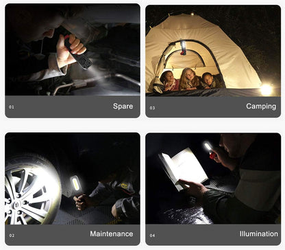 Oplaadbare LED Werklamp – Inspectielamp 2-in-1 met Magnetische Voet & Haak