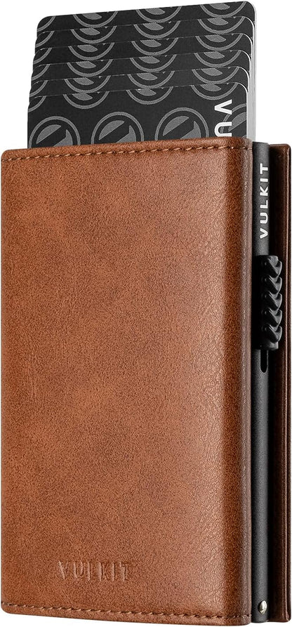 👛 RFID Wallet – Creditcardhouder met Pop-up Mechanisme & Echt Leer