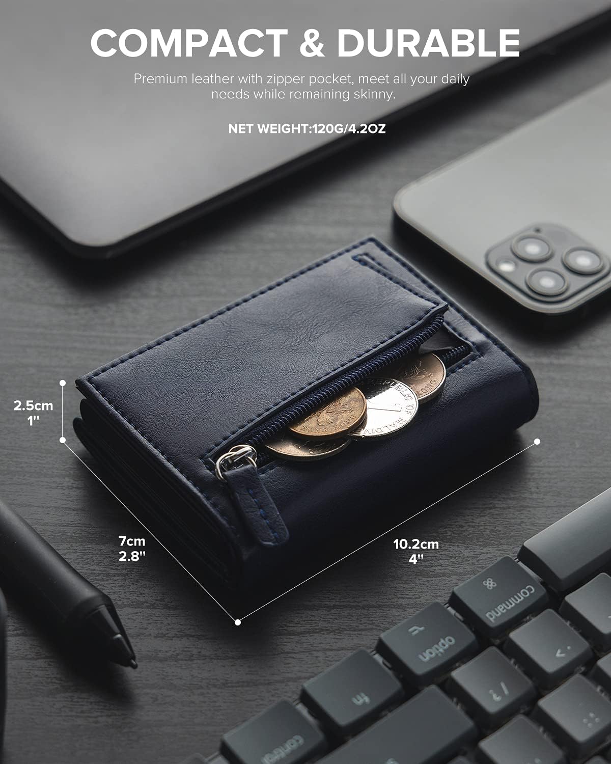 👛 RFID Wallet – Creditcardhouder met Pop-up Mechanisme & Echt Leer