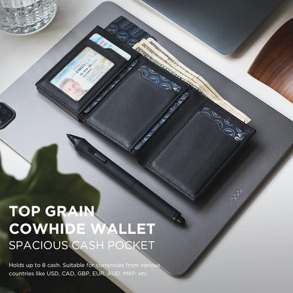 👛 RFID Wallet – Creditcardhouder met Pop-up Mechanisme & Echt Leer