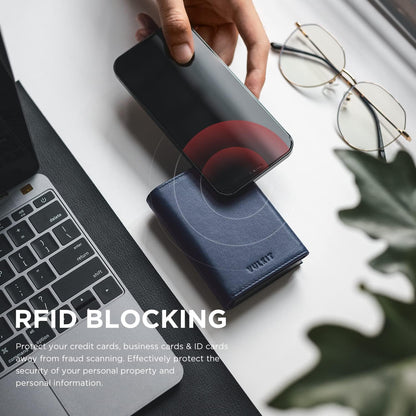 👛 RFID Wallet – Creditcardhouder met Pop-up Mechanisme & Echt Leer