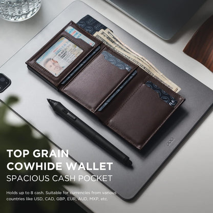 👛 RFID Wallet – Creditcardhouder met Pop-up Mechanisme & Echt Leer