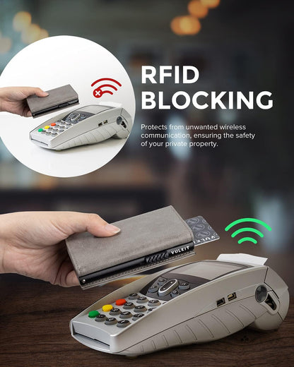 👛 RFID Wallet – Creditcardhouder met Pop-up Mechanisme & Echt Leer