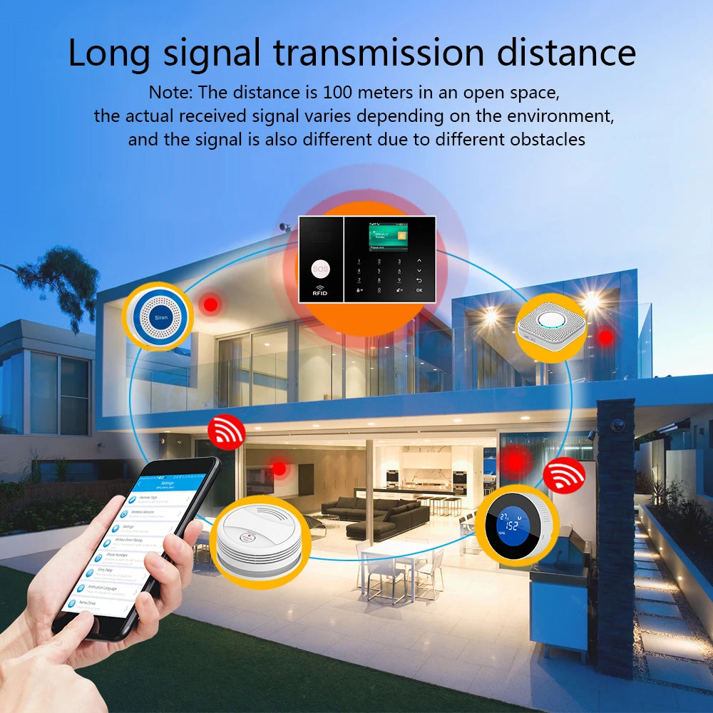 Pgst Draadloos Alarmsysteem – Smart Home Beveiliging met App en sensoren