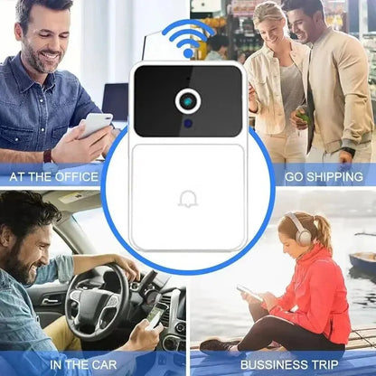 Slimme Videodeurbel – 1080p HD met Oplaadbare Batterij & WiFi App