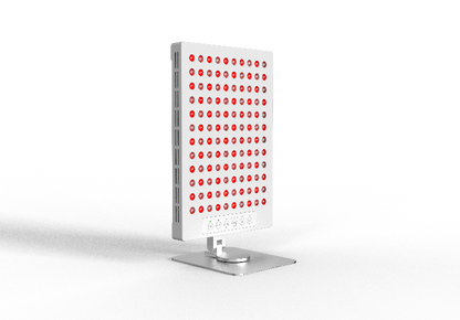 Tafelmodel frontaanzicht beetje van rechts met brandende leds