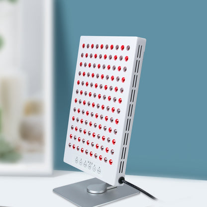 Tafelmodel in kleur met werkende leds en aansluitsnoer in beeld