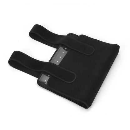 Zwart wit foto opgevouwen roodlichtmat inclusief klitteband straps