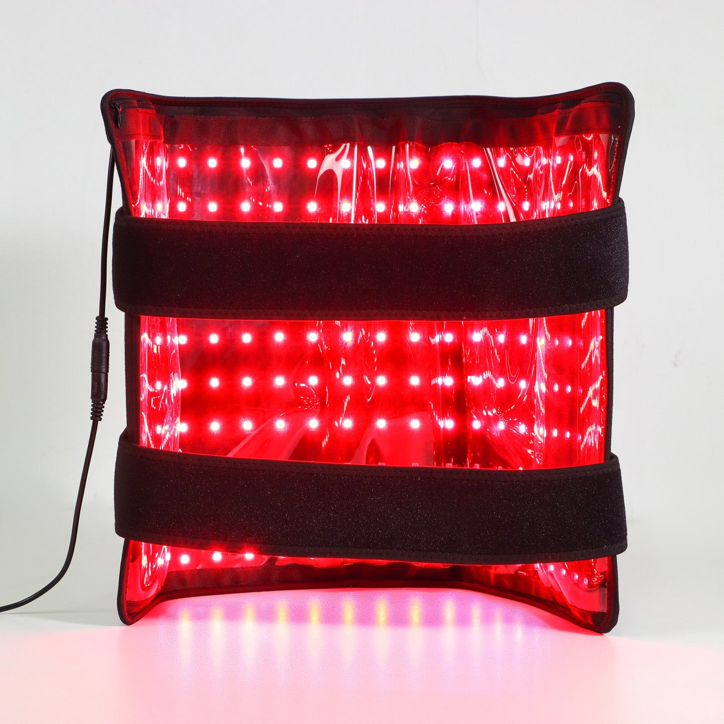 Roodlichtmat brandend vooraanzicht met straps